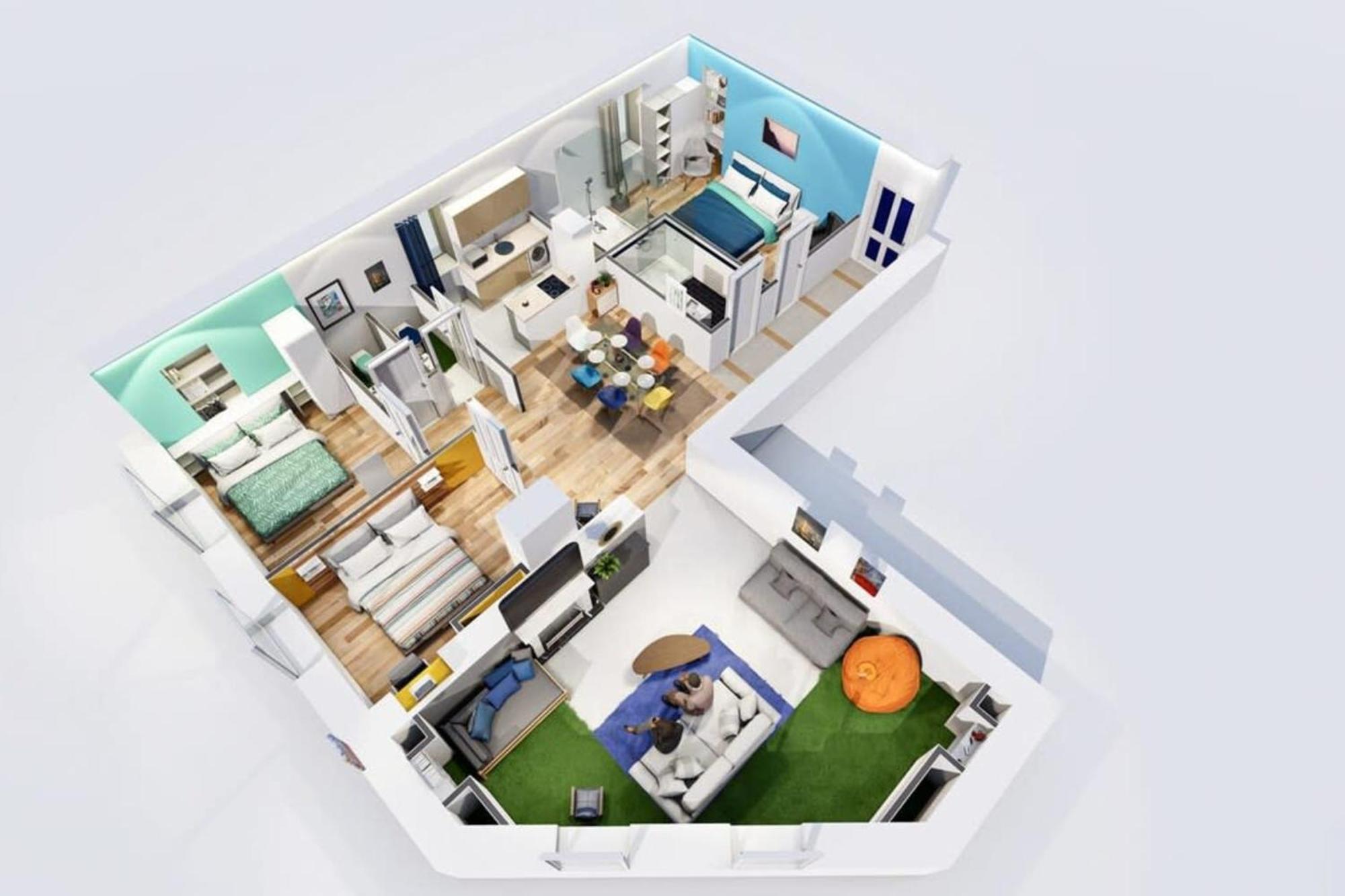 شقة The Big Flat - Hypercentre - Car Park - Virtual Tour نيس المظهر الخارجي الصورة